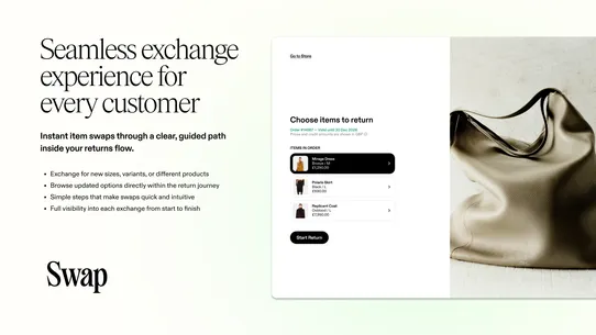 Swap Returns &amp; Exchanges screenshot