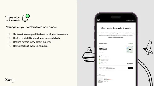 Swap Shipping &amp; Returns screenshot