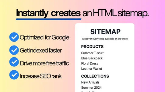 Ongoing SEO HTML Sitemap App screenshot