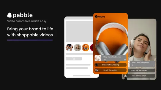 Pebble Shoppable Videos &amp; UGC screenshot