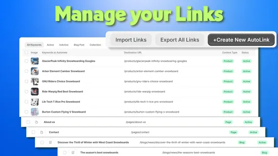 SEO AutoLinks screenshot