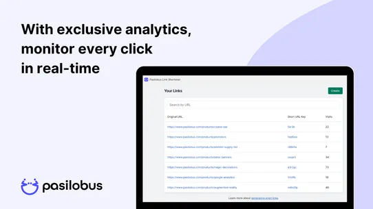 Pasilobus Link Shortener screenshot