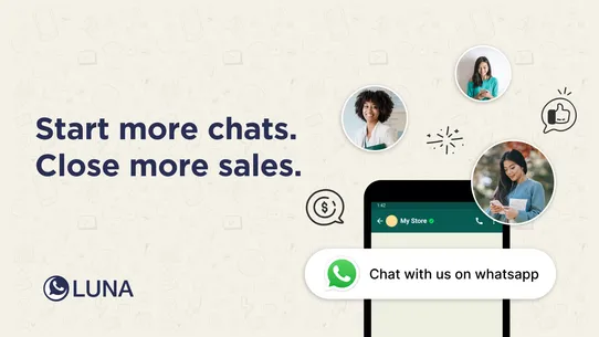 LUNA: WhatsApp Chat Button screenshot