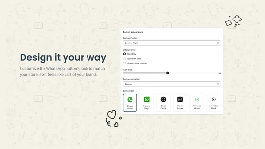 LUNA: WhatsApp Chat Button screenshot