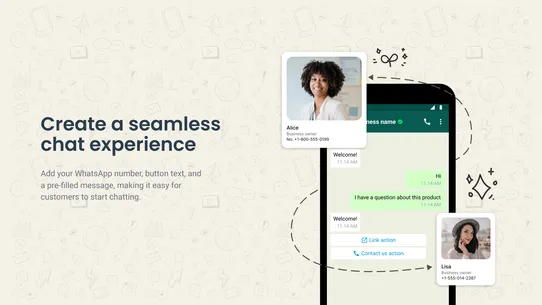 LUNA: WhatsApp Chat Button screenshot