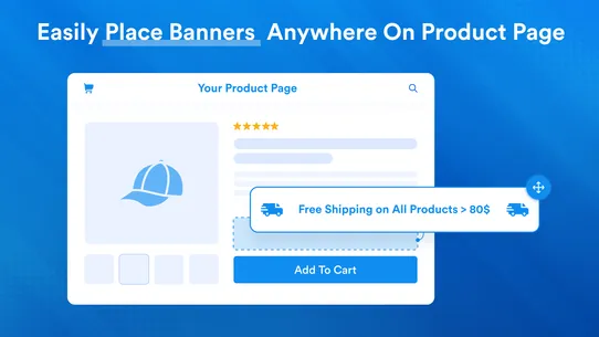 Product Page Banners &amp; Text screenshot