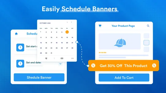 Product Page Banners &amp; Text screenshot