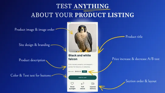 Falcon AB Test Split Test CRO! screenshot