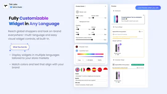 TL: Auto add to cart Free Gift screenshot