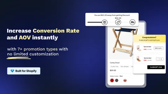 Salepify Free Gift BOGO Upsell screenshot