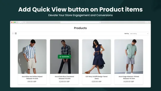 Qe Quick View + Announcement screenshot