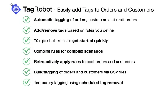 TR: Auto Tag Orders, Customers screenshot