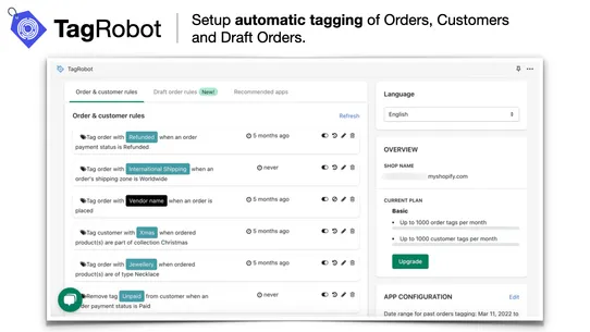 TR: Auto Tag Orders, Customers screenshot