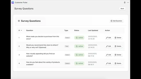 Customer Pulse screenshot