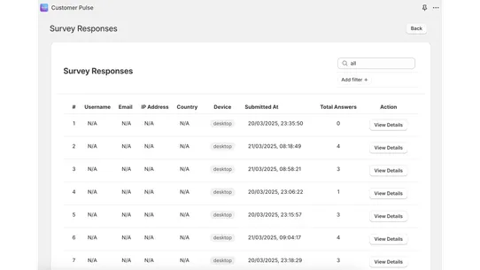 Customer Pulse screenshot