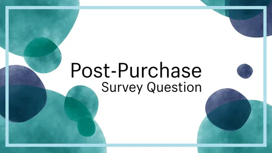 RT: Post Purchase Survey screenshot