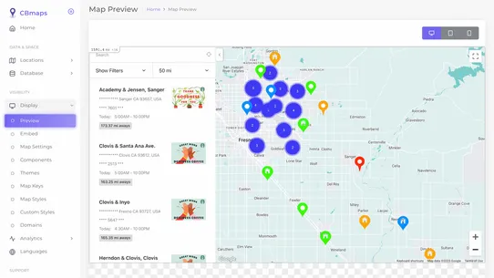 CBmap Store Locator &amp; Stockist screenshot