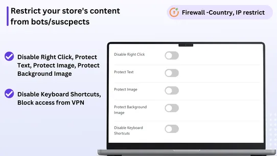 Firewall‑Country, IP restrict screenshot