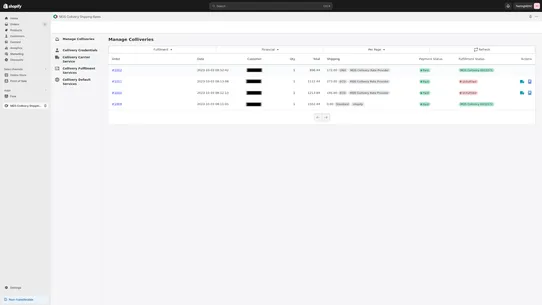 MDS Collivery Shipping Rates screenshot