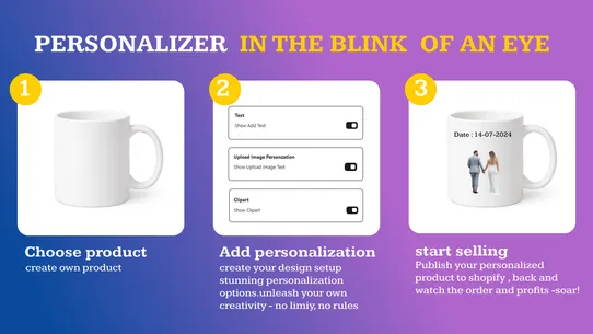 Custom  Product options screenshot