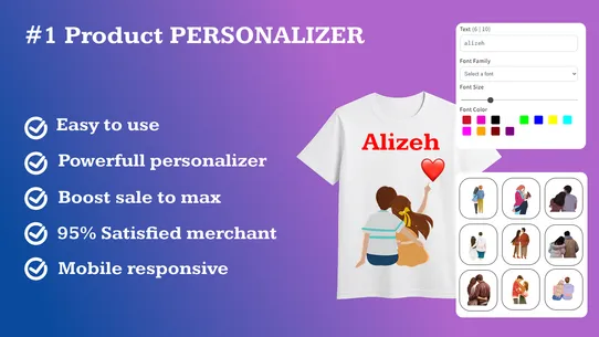 Custom  Product options screenshot