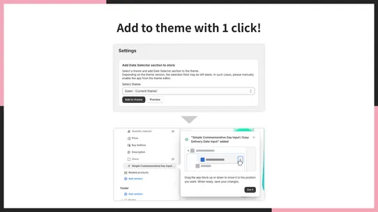 UR: Smart Product Date Picker screenshot