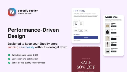 Boostify Sections screenshot