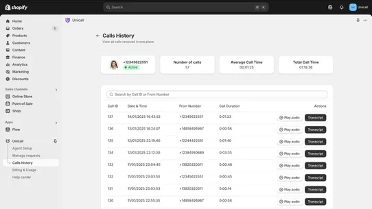 Unicall.ai screenshot