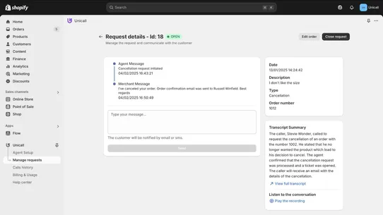 Unicall.ai screenshot