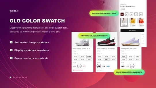 GLO Color Swatch &amp; Bundles screenshot