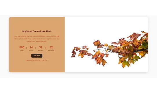 Supreme Countdown Hero Banner screenshot