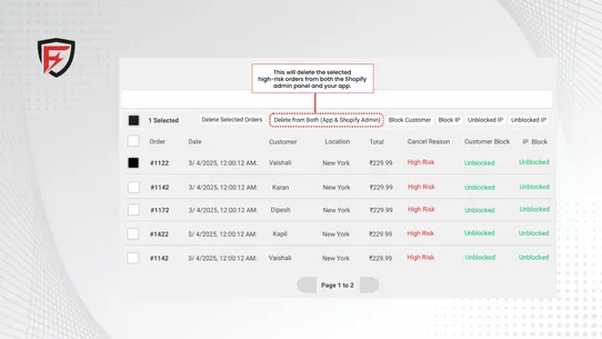 Fraud Order Defender screenshot