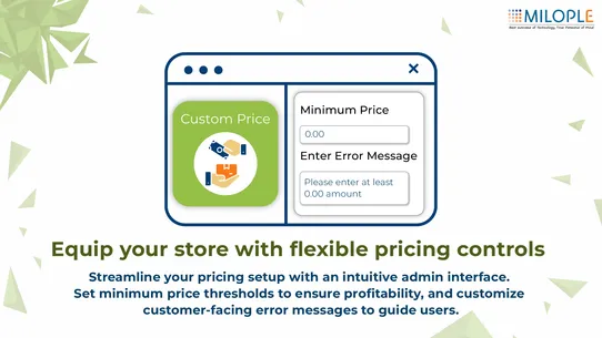 Custom price screenshot