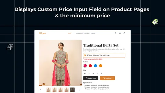 Milople Custom Price screenshot