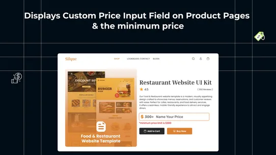 Milople Custom Price screenshot