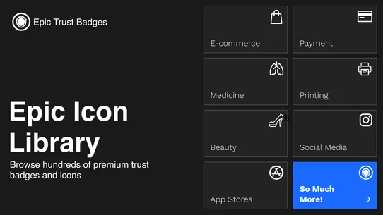 Epic Trust Badges &amp; Icons screenshot