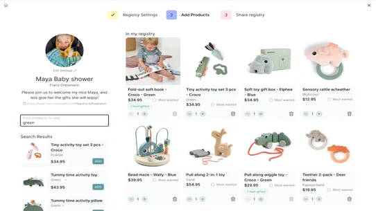 Listify ‑ Gift Registry screenshot