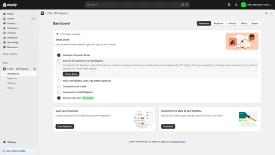 Listify ‑ Gift Registry screenshot