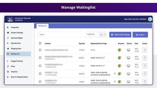 Advanced Zipcode Validator screenshot