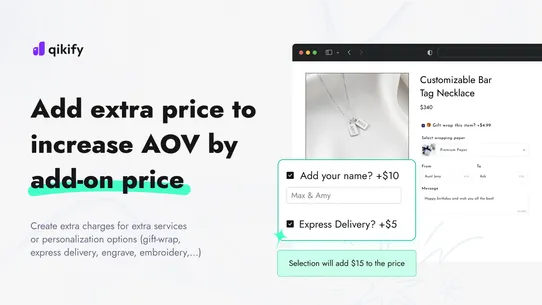 Tepo Custom Product Options screenshot