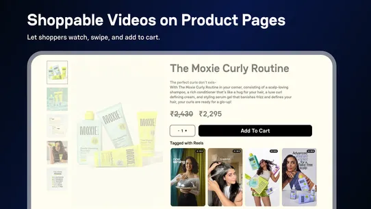 VideoVibe Shoppable UGC Videos screenshot