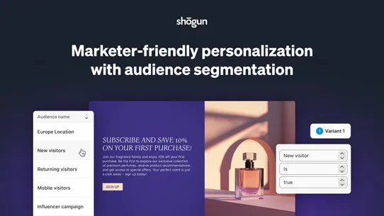 Shogun ‑ Personalization screenshot