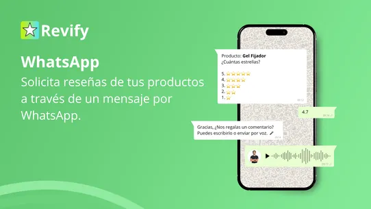 Revify: Reseñas por Whatsapp screenshot
