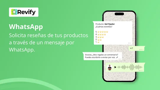 Revify: Reseñas por Whatsapp screenshot