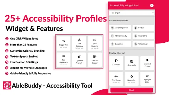 Accessibility Widget | AB screenshot
