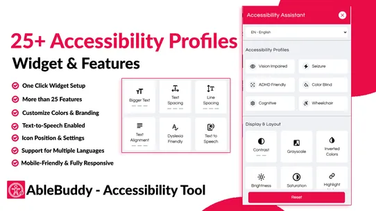 Accessibility Widget | AB screenshot