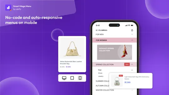 Qikify Mega Menu &amp; Navigation screenshot
