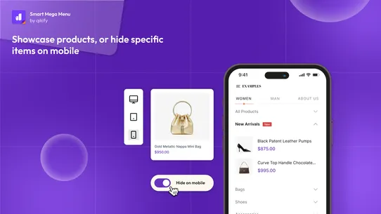 Qikify Mega Menu &amp; Navigation screenshot