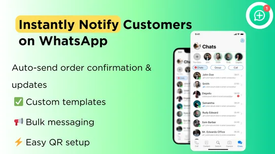 Sendly Whatsapp message orders screenshot
