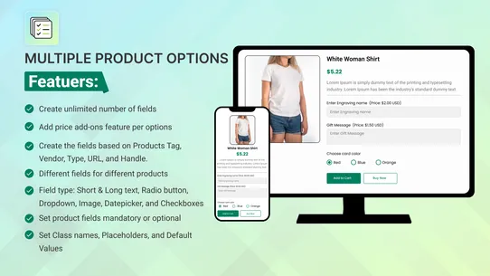 MPO ‑ Multiple Product Options screenshot